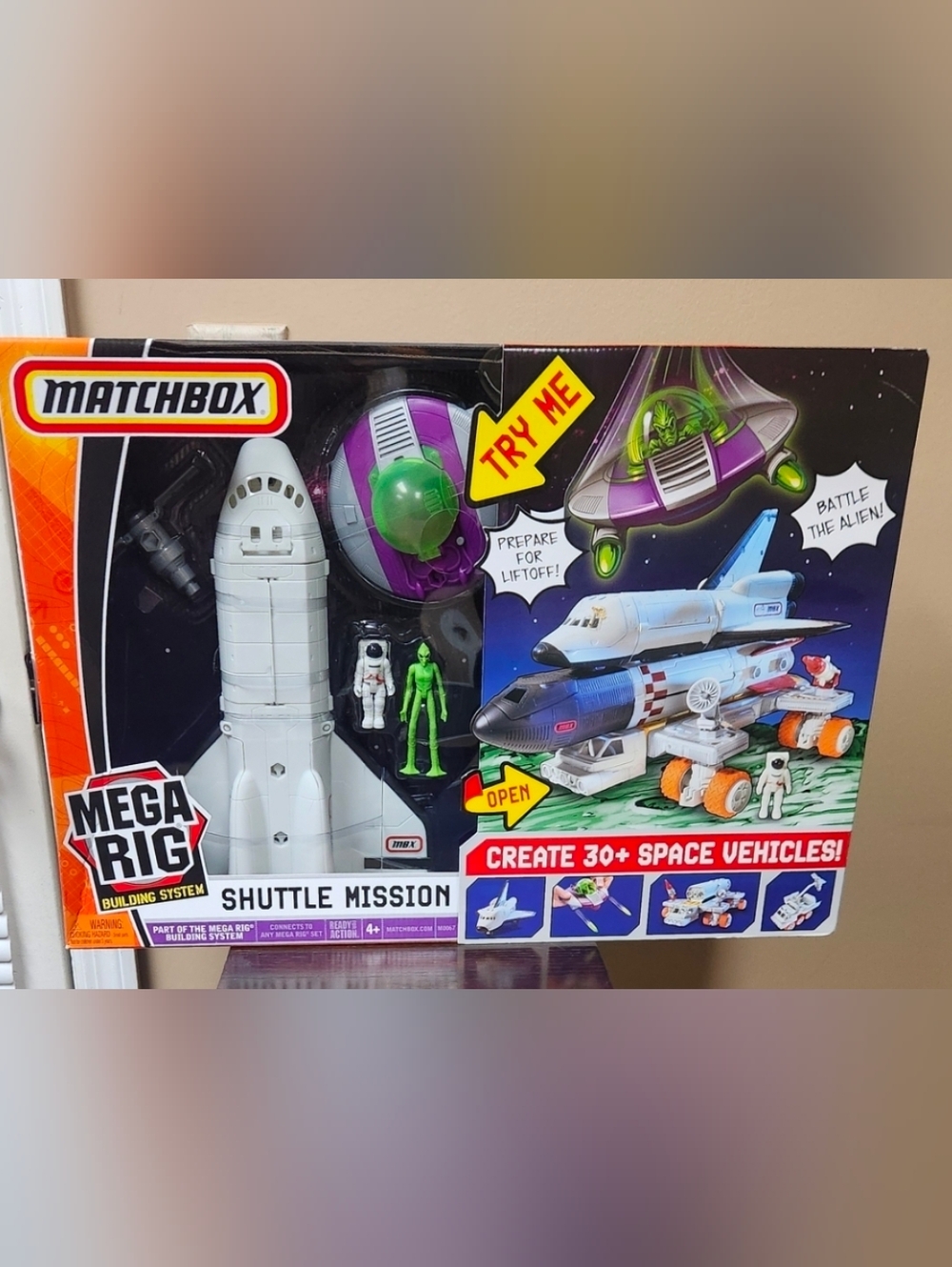 Match Mega Rig Shuttle Mission Toy - White, Purple & Green. Never Opened.